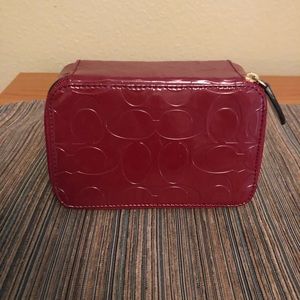 Coach travel jewelry case